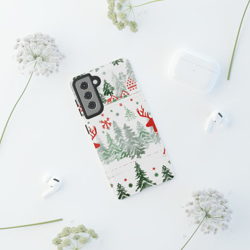 Nordic Christmas Print - Impact Resistant Phone Case